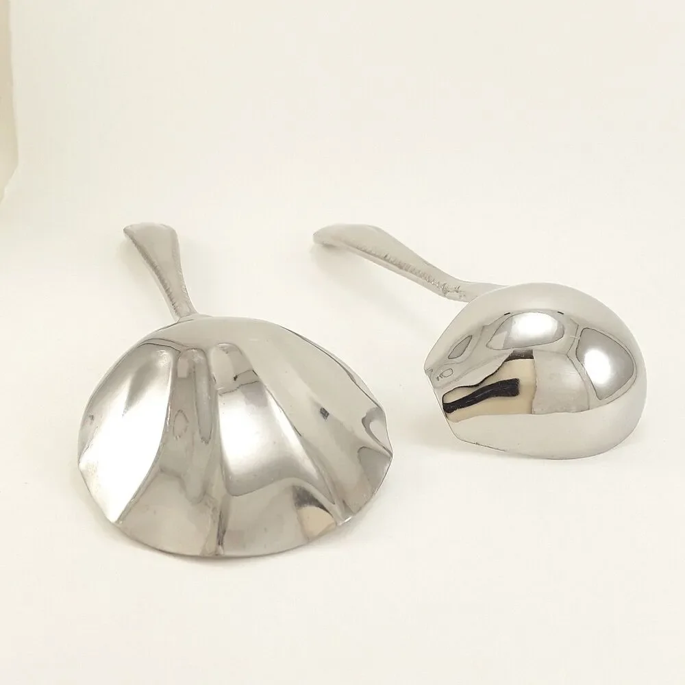 Gravy Ladle & Shell Serving Spoon, Savannah- Artisanware, Stainless Steel, scoop